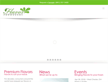Tablet Screenshot of flavorproducers.com